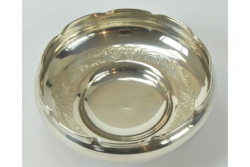 Anbietschale Silberschale in aus 800er Silber silver bowl auf 3 Füßchen
