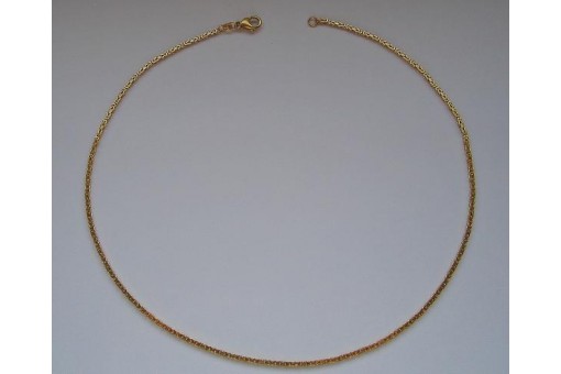Königskette Halskette Collier im Königsdesign aus 8 Kt. 333 Gold Länge: 42,5 cm