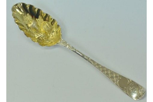 Beerenlöffel berry spoon England London 18. Jhd. in aus 925 Stelingsilber silver