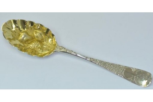 Beerenlöffel berry spoon England London 18. Jhd. in aus 925 silver Stelingsilber