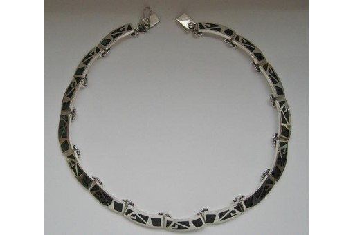 Türkiscollier Collier mit Türkis aus 925 Silber Halskette Damen Silver necklace