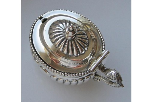 Gewürzschälchen Senfschälchen in aus 925 Silber antik um 1900