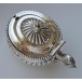 Gewürzschälchen Senfschälchen in aus 925 Silber antik um 1900