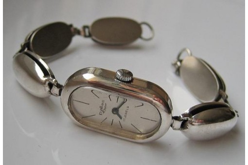 Damen Armbanduhr "Pallas" in aus 800 Silber ladys silver watch Handaufzug