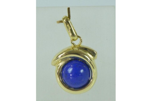 Lapislazulianhänger Anhänger mit Lapis Pendant in aus 8kt 333 Gold für Kette 