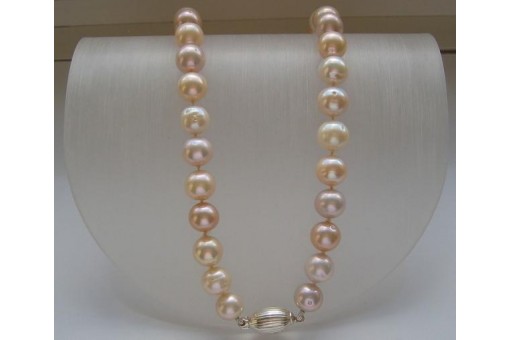 Perlencollier Collier Kette mit Perlen Pearl Perl Verschluß in 800er Silber 