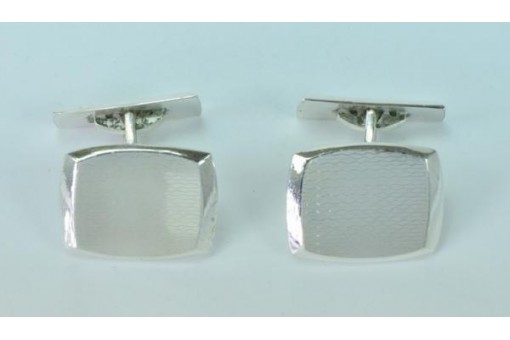 1 Paar Manschettenknöpfe in aus 835 Silber silver cufflinks "Rusch" Herren