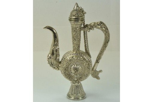 Silberkanne Mokkakanne orientalisch in aus 800 Silber asiatisch silver pot 