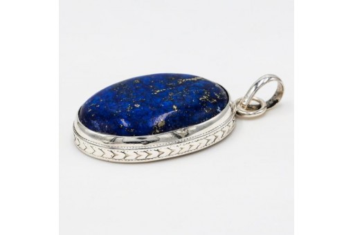 Anhänger mit Lapislazuli Goldlapis Lapisanhänger in 925 Silber silver