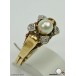 Ring mit Brillant Perle Brillanten Perlen Diamanten in 585 er Gold 57