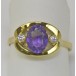 Ring mit Amethyst und Zirkonia in aus 8 Kt. 333 er Finger Damen Gold Gr. 56