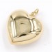 Anhänger Herz plastische Arbeit in 14 Kt. 585 Gold heart pendant