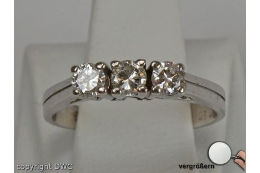 Ring mit Brillanten Brillant Diamant diamond Diamantring Gold 585 er