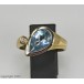 Ring mit Aquamarin und Diamant Brillant aus 750 er 18 Kt. Gold 63