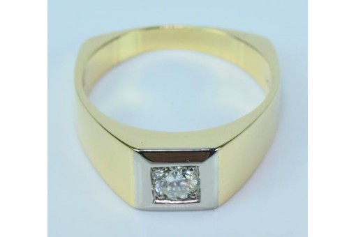 Ring mit Diamant Solitär diamond Brillant aus 18 Kt. 750 er Gold Gr. 63