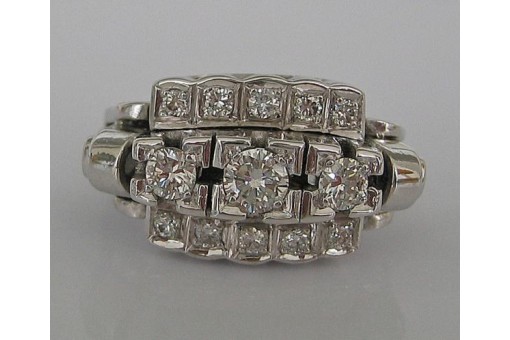 Ring mit Brillant Diamant in aus 750 er 18 Kt Gold Gr. 51 Ringe