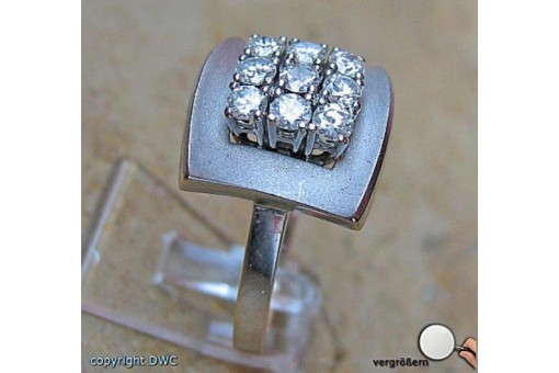 Ring Brillant mit Diamanten Brillanten Diamant aus 750 er Gold 54