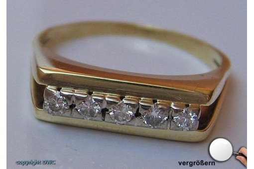 Ring mit Brillant Brillanten Diamant Diamanten Ringe in 585 er Gold 61