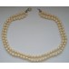 Collier Perlen 585 er Weiß Gold Diamanten Brillanten Hals Kette 46 cm