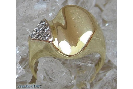 Ring mit Diamonds Diamanten 585 er Gold Ringe Brillant Brillanten 54