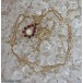 Collier mit Perle Granate Perlen 333 er Gold Damen Hals Kette 51 cm 