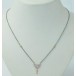 Hals Kette in 925 er Silber und 18 Kt. 750 er Gold Designer SB 51 cm