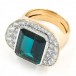 Ring mit Turmalin und Brillanten 2,17 ct. Diamonds in 18 Kt. 750 Gold Gr. 54