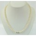 Perlen Hals Kette mit Diamanten Brillanten  in aus 14 Kt 585 Gold 97 cm 