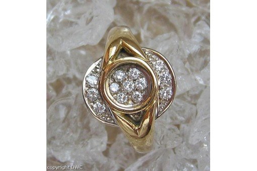 Ring mit Brillant Brillanten Diamant  Diamanten Brillianten in 18 Kt 750 Gold 54