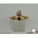 Ring mit Diamant Brillant Saphir Safir Diamanten Brillanten in 750 er Gold 50