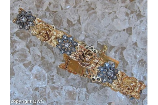 Armband mit Diamant Diamanten antik 18Kt 750 er gold Tracht