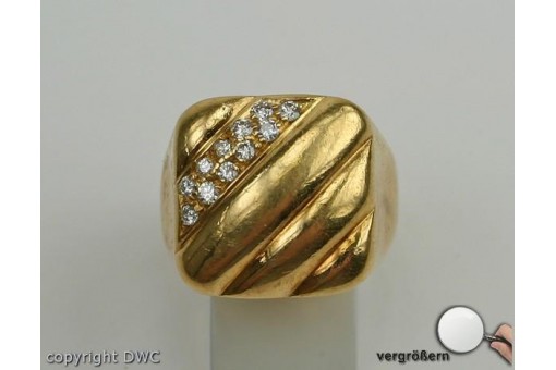 Ringe Brillanten Diamanten Ring aus 750 er Gold mit Diamant Brillant 49