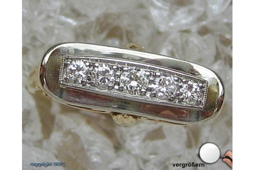 Ring mit Brillanten Brillant  Diamanten Ringe aus 14 Kt 585 er Gold 60