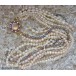 Collier mit Perle Perlen Rubin Rubine in 18 Kt 750 er Gold Hals Ketten 44 cm