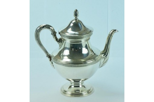 Teekanne Tee Kaffe Kanne 800 er in aus Nr. 57670 Silber Antik 1900 