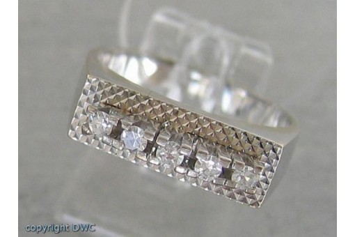 Ring mit Brillanten Brillant Diamanten in aus 18 Kt. Gold 750 er 55