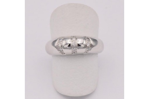 Ring mit Brillanten Diamanten 0,48 ct. in 14 Kt. 585 Gold Gr. 56