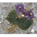 Ansteck Nadel Brosche aus in 14 Kt 585 er Gold mit Amethyst Blume Jade