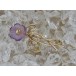 Brosche Nadel Ansteck Pin Nadeln mit Amethyst in 8 Kt. 333 Gold Blüten