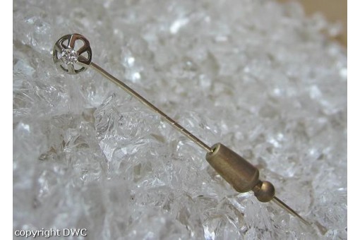 Brillantnadel Nadel mit Brillant Solitär Diamond Brosche Damen aus 585 Gold