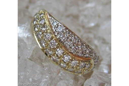 Ring mit Brillant in aus 14 585 er Gold Diamant Brillanten Brilliant Grösse 57