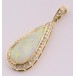 Anhänger Clip mit Opal und Brillanten 0,80 ct. 14 Kt. 585 Gold IHK Expertise