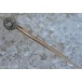 Brosche Anstecknadel Nadel mit Diamant Solitär Altschliff aus 14 Kt 585 Gold