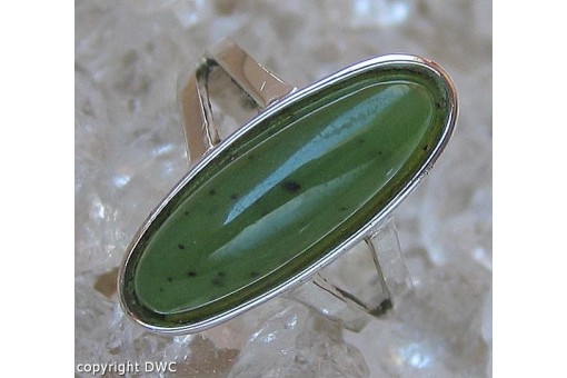 Ring mit Jade in 835 er Silber Finger Ringe Antik Grösse 53 Tracht