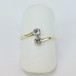 Ring mit Altschliff diamanten antik in 14 Kt. 585 er Gold 53 Ringe Brillanten