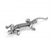 Brosche Eidechse Salamander mit Markasiten in 835 Silber silver brooch