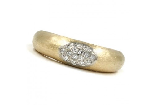 Ring mit 16 Diamanten diamonds 0,20 ct. in 18 Kt. 750 Gold Finger Gr. 58