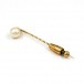 Brosche Nadel mit Zuchtperle in 14 Kt. 585 Gold Anstecknadel Pin