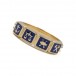 Ring mit Symbolen Anker Waage Fisch Bergbau in 14 Kt. 585 Gold Gr. 56