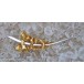 Ansteck Nadel Brosche mit Brillant aus 14 Kt 585 Weiss Gold Damen Pfeil